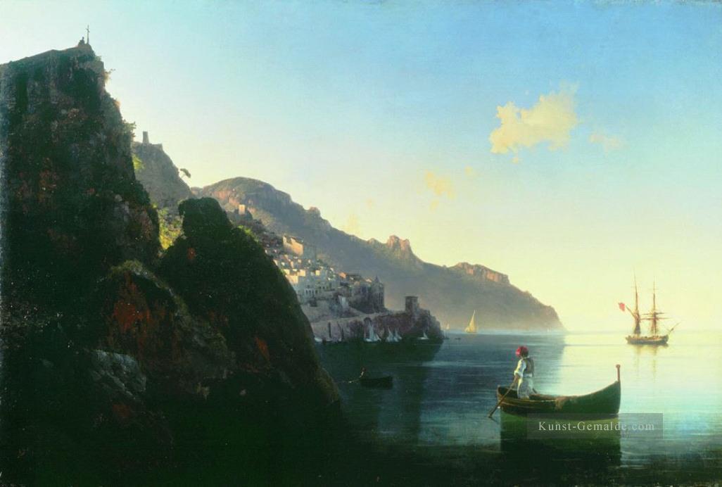 der Küste bei amalfi 1841 Verspielt Ivan Aiwasowski russisch Ölgemälde